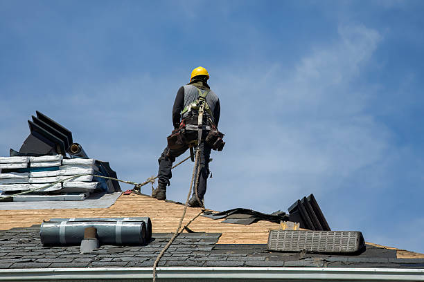 Professional Roof Replacement technician working in Aubrey, TX